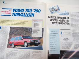 Volvo-Viesti 1990 nr 4 -asiakaslehti / customer magazine - Renault Uutiset samassa