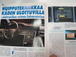 Volvo-Viesti 1990 nr 4 -asiakaslehti / customer magazine - Renault Uutiset samassa