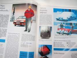 Volvo-Viesti 1990 nr 4 -asiakaslehti / customer magazine - Renault Uutiset samassa