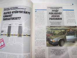 Volvo-Viesti 1991 nr 1 -asiakaslehti / customer magazine - Renault Uutiset samassa