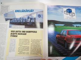 Volvo-Viesti 1991 nr 1 -asiakaslehti / customer magazine - Renault Uutiset samassa