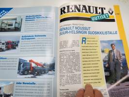 Volvo-Viesti 1992 nr 3 -asiakaslehti / customer magazine - Renault Uutiset samassa