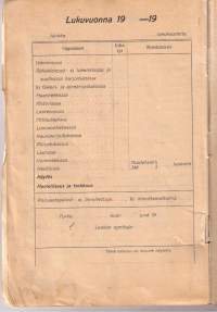 Todistuskirja/  Turun kaupungin kansakoulut 1911-  alkaen . Todistus  2.5   vuoden  ajalta  Astrid Alice Jaloselle.