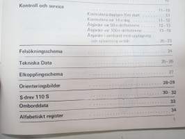 Volvo Penta MD 5 A, MD 5 A / 110 S  instruktionsbok -ruotsinkielinen käyttöohjekirja