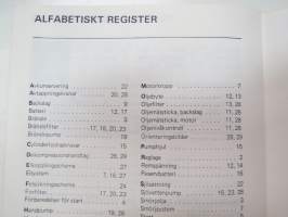 Volvo Penta MD 5 A, MD 5 A / 110 S  instruktionsbok -ruotsinkielinen käyttöohjekirja