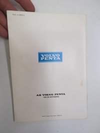 Volvo Penta MD 5 A, MD 5 A / 110 S  instruktionsbok -ruotsinkielinen käyttöohjekirja
