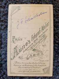 CDV - Visiittikorttivalokuva. J.F.Sandholm.