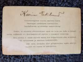 Kuvallinen piletti. Voimassa yhden kuukauden lukien elok. 8 p:stä 1905.