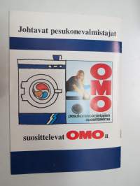 Pesukirja - OMO-pesuaine käyttöohjeita / mainosjulkaisu-washing powder use - facts and hints for washing