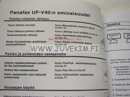 Panafax UF-V40 -käyttöohje