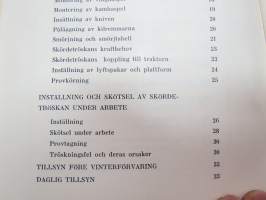 Westeråsmaskiner 5-fots skördetröska Typ M Instruktionsbok -käyttöohjekirja ruotsiksi