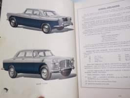 Rover 3-litre 1959 Parts Catalogue -varaosaluettelo