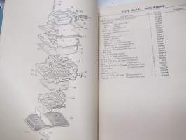 Rover 3-litre 1959 Parts Catalogue -varaosaluettelo