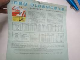 Oldsmobile 1963 brochure / myyntiesite englanniksi