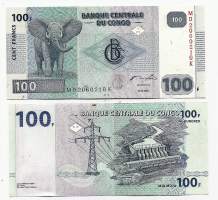Kongo 100 Cent Francs 2007 -  seteli