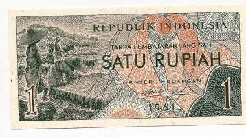 Indonesia  1 Rupiah  1961 seteli