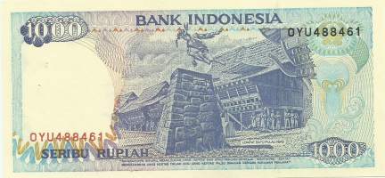 Indonesia 1000 Rupiah 1992  seteli