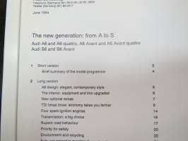 Audi RS 6 Presse Information, -kansio, sisältää mm. 18 kpl pressivalokuvia