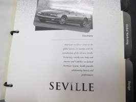 Cadillac Seville 1998 Product / Media Information -kansio, sisältää mm. noin 20 pressikuvaa