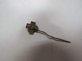 Valkoinen risti + Sydän -rintamerkki / pin
