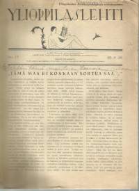 Ylioppilaslehti 1926 nr 17 / Ylioppilaiden Raittiusyhdistyksen erikpisnumero