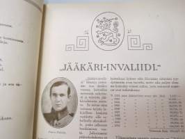 Jääkäri-invaliidi Jägarinvaliden 1932, I Maailmansodan jääkärien kohtaloita värväysvaiheessa, Lockstedtin leirillä, maailmansodassa, Suomen vapaussodassa.