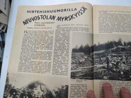 Hakkapeliitta 1943 nr 36, Sumunheitin Saksan uusin &quot;salainen ase&quot;, Partisaanien uhrien hautajaiskuva, Neuvostolan myrskyisssä - suomalaiskohtaloita, Uudisrakentaja