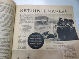 Hakkapeliitta 1943 nr 36, Sumunheitin Saksan uusin &quot;salainen ase&quot;, Partisaanien uhrien hautajaiskuva, Neuvostolan myrskyisssä - suomalaiskohtaloita, Uudisrakentaja