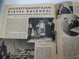 Hakkapeliitta 1943 nr 36, Sumunheitin Saksan uusin &quot;salainen ase&quot;, Partisaanien uhrien hautajaiskuva, Neuvostolan myrskyisssä - suomalaiskohtaloita, Uudisrakentaja