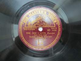 His Master´s Voice BD 5698, Glenn Miller and his orchestra - The one I love / Perfidia -savikiekkoäänilevy / 78 rpm 10&quot; record