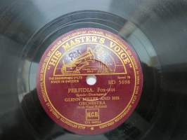 His Master´s Voice BD 5698, Glenn Miller and his orchestra - The one I love / Perfidia -savikiekkoäänilevy / 78 rpm 10&quot; record