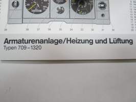 Mercedes-Benz Armaturenanlage / Heizung und Lüftung Typen 709-1320 -havaintokuva