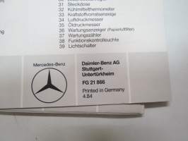 Mercedes-Benz Armaturenanlage / Heizung und Lüftung Typen 709-1320 -havaintokuva