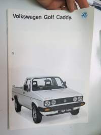 Volkswagen Golf Caddy 1990 -myyntiesite / brochure