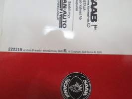 Saab 900 Turbo -myyntiesite / brochure