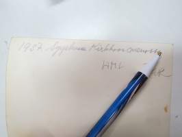 KTR1 Hämeenlinna 1937-38 Valamarssi kirkkoon -valokuva / photograph