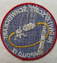Apollo IX, McDivitt, Scott, Schweickart, hihamerkki