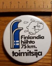 Finlandia hiihto 75 km. Toimitsija -pinssi