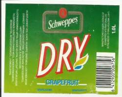 Dry Grapefruit -  juomaetiketti