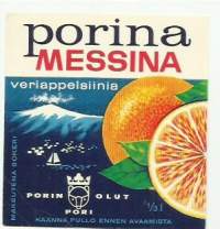 Porina Messina -  juomaetiketti