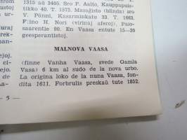 Qvidfolio pri Vaasa kaj cirkauajo - Eldoninto Klubo Esperantista de Laihia - Vaasan ja muutamien suomalaisten lähipitäjien esperantokielinen opaslehtinen