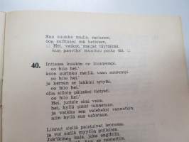 Lauluja yhteisiä illallisia varten Kotkan Suomalaisessa Kerhossa -song book