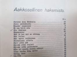 Lauluja yhteisiä illallisia varten Kotkan Suomalaisessa Kerhossa -song book