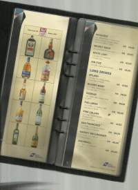 DFDS- Seaways Drinks  - ruokalista / menu 23x12x2 cm