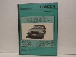 Korjauskäsikirja Horizon 1978-1985. Mallit Gl, LS, GLS. Moottorit: 1.3-1.5