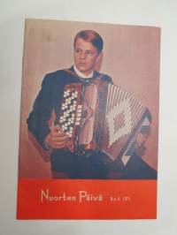 Nuorten Päivä 1971 nr 9, Raittiuskasvatusliitto ry:n julkaisu nuorille; aiheina mm. urheilu, DX-kuuntelu, Nuorten kirjoituksia, askartelua ym.