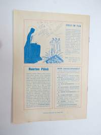 Nuorten Päivä 1971 nr 9, Raittiuskasvatusliitto ry:n julkaisu nuorille; aiheina mm. urheilu, DX-kuuntelu, Nuorten kirjoituksia, askartelua ym.