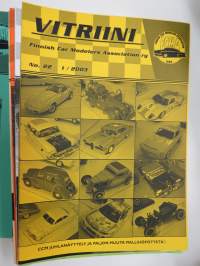 Vitriini - Finnish Car Modellers Association Ry kerholehti / Club Magazine - 17 kpl lehtiä vuosilta 1999-2003