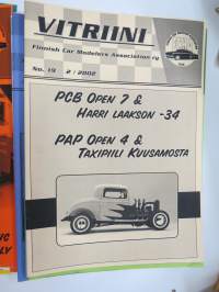 Vitriini - Finnish Car Modellers Association Ry kerholehti / Club Magazine - 17 kpl lehtiä vuosilta 1999-2003