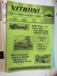 Vitriini - Finnish Car Modellers Association Ry kerholehti / Club Magazine - 17 kpl lehtiä vuosilta 1999-2003